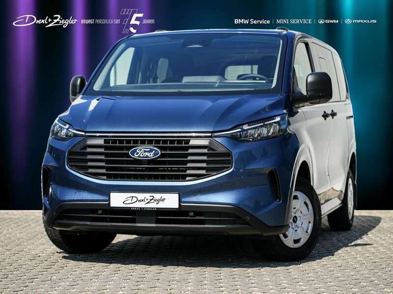 Chromablau metallic Neu 2025 Ford Transit Custom Trend Kombi | 39.890 € (Fairer Preis) - Bild 1/4