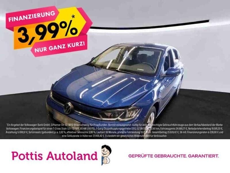 Blau Gebraucht 2023 VW Polo Life Limousine | 16.477 € (Guter Preis) - Bild 1/3