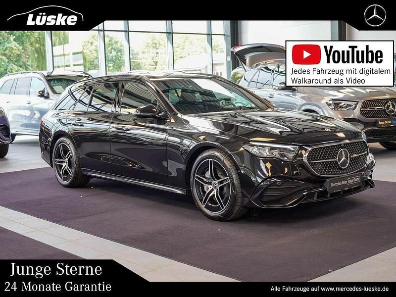 Obsidianschwarz Gebraucht 2024 Mercedes E220 AMG line Kombi | 48.400 € (Guter Preis) - Bild 1/4