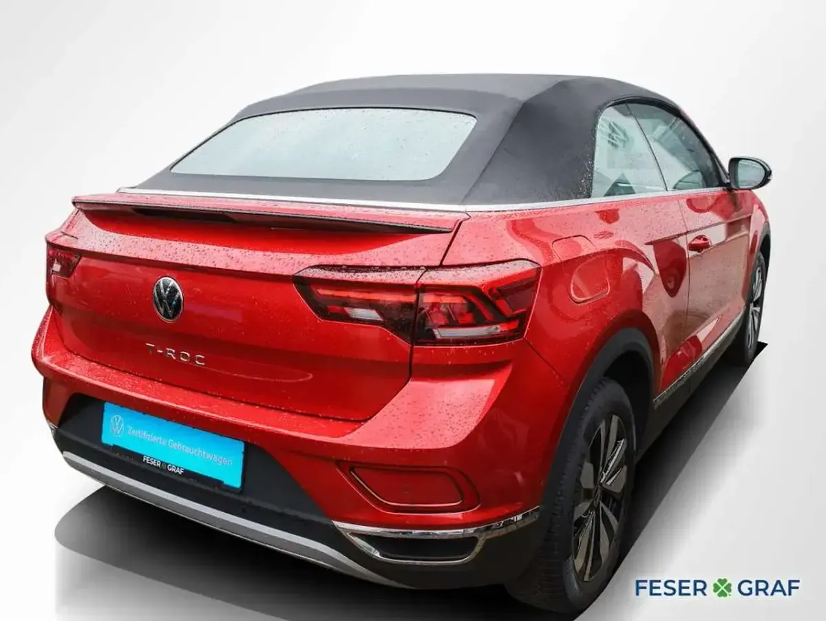 Gebraucht VW T-Roc Cabriolet Goal 116 PS (85 kW) 2025 Kings red metallic schwarz Cabrio
