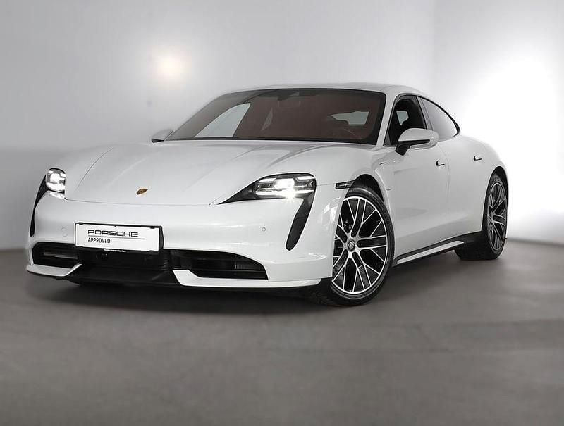 Weiß Gebraucht 2021 Porsche Taycan Turbo Limousine | 59.900 € (Superpreis) - Bild 1/4