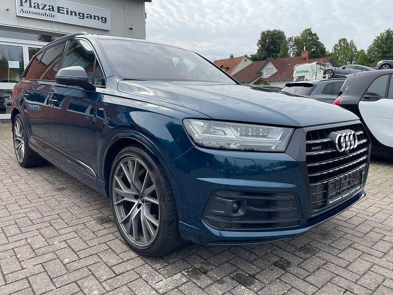 Blau Gebraucht 2019 Audi Q7 S-Line SUV | 38.750 € (Teuer) - Bild 1/4