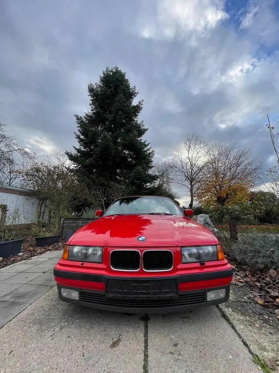 Brugt BMW 318 Cabriolet Performance 116 HK (85 kW) 1995 Rød Cabriolet