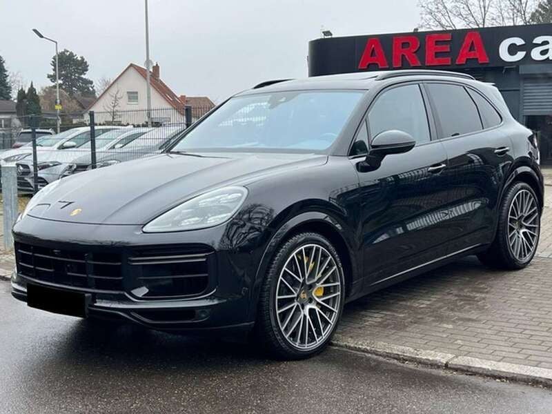 Schwarz Gebraucht 2018 Porsche Cayenne Turbo Chrono SUV | 61.900 € - Bild 1/4