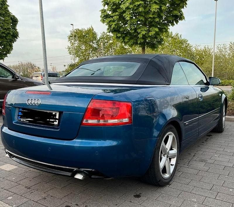 Blau Gebraucht 2008 Audi A4 Cabriolet S-Line Cabrio | 4.050 € (Superpreis) - Bild 1/2