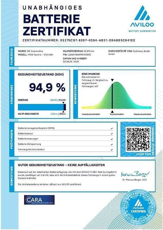 Gebraucht MG MG4 EV 125 kW (170 PS) 2023 Rot Kleinwagen
