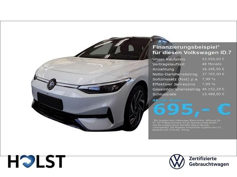 Weiß Gebraucht 2025 VW ID.7 IQ Drive Kombi | 53.950 € - Bild 1/4