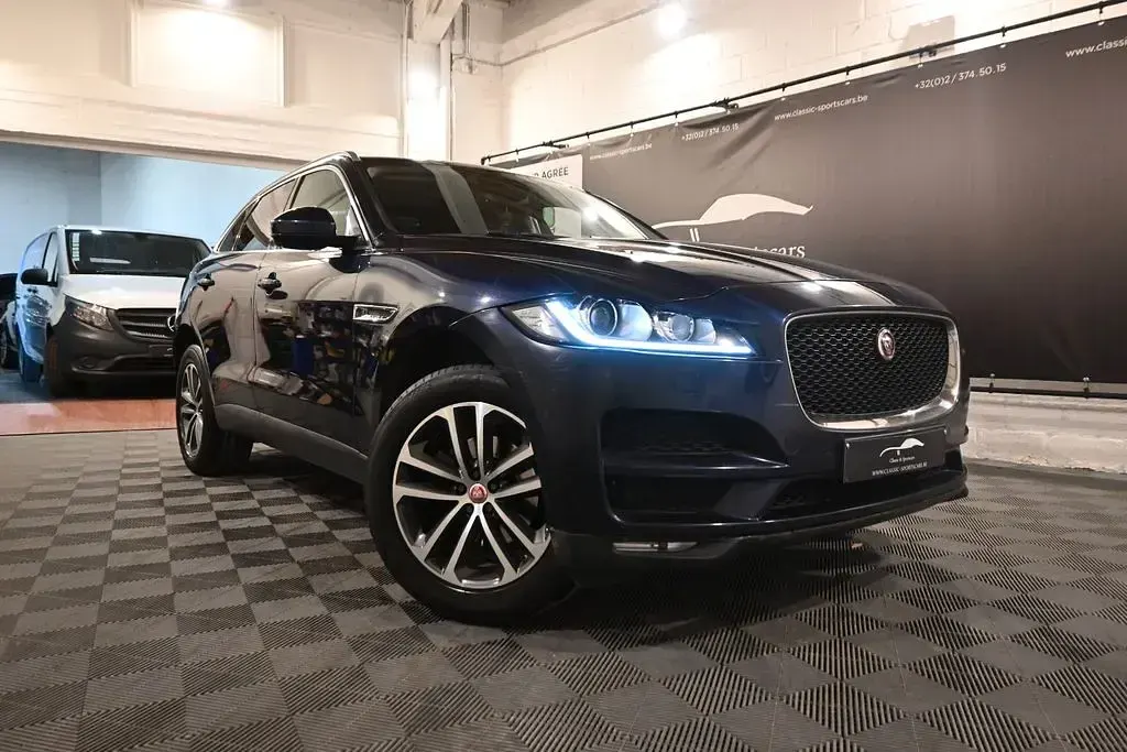 Gebraucht Jaguar F-Pace R-Sport 179 PS (131 kW) 2017 Blau SUV