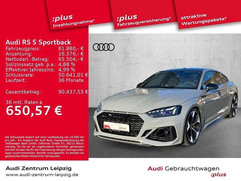 Grau Gebraucht 2024 Audi RS5 Sportback Sport Limousine | 81.880 € (Teuer) - Bild 1/3