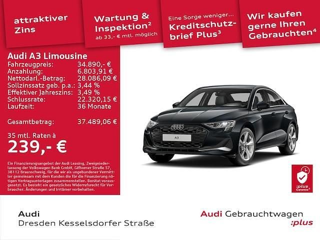 Gebraucht Audi A3 Advanced Plus 150 PS (110 kW) 2025 Grau Limousine