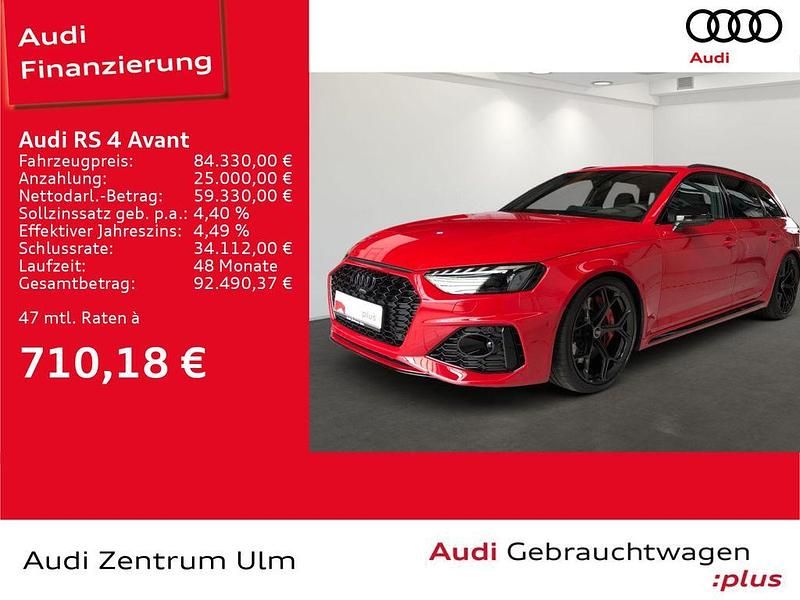 Progressivrot metallic Gebraucht 2024 Audi RS4 Ambiente Kombi | 84.330 € (Etwas zu teuer) - Bild 1/4