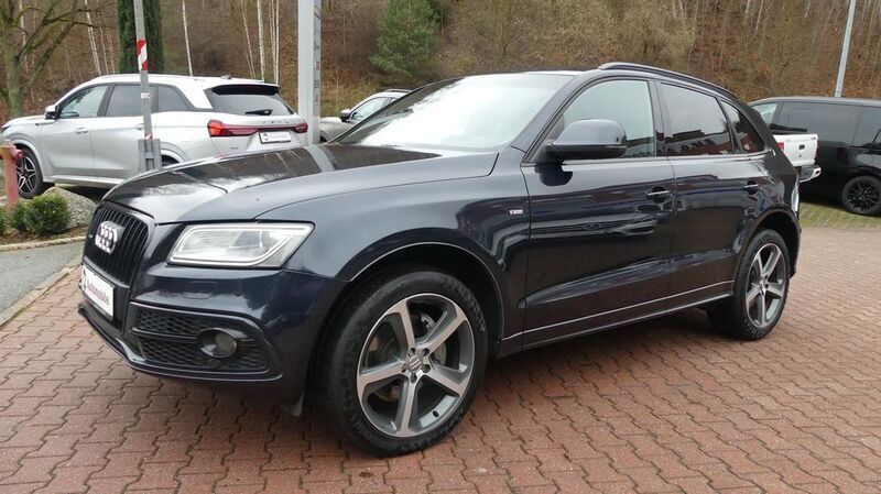 Blau (metallic) Gebraucht 2014 Audi Q5 S-Line SUV | 18.990 € (Guter Preis) - Bild 1/4