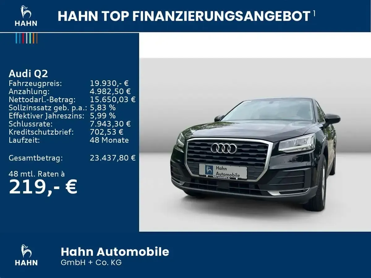 Gebraucht Audi Q2 150 PS (110 kW) 2018 Schwarz SUV