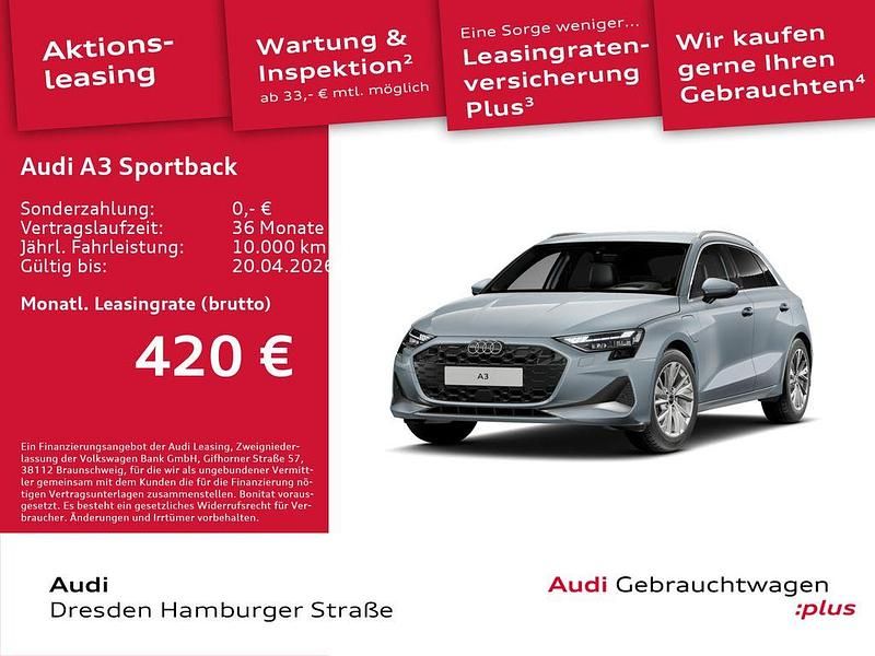 Gebraucht Audi A3 Advanced Plus 204 PS (150 kW) 2025 Pfeilgrau perleffekt Limousine