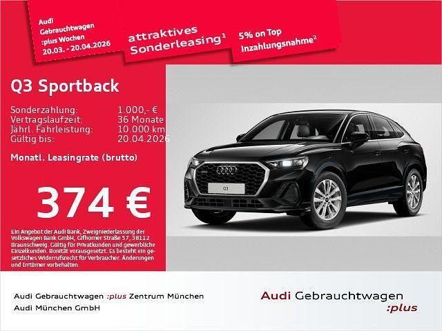 Gebraucht Audi Q3 Sportback Performance 190 PS (139 kW) 2025 Schwarz SUV