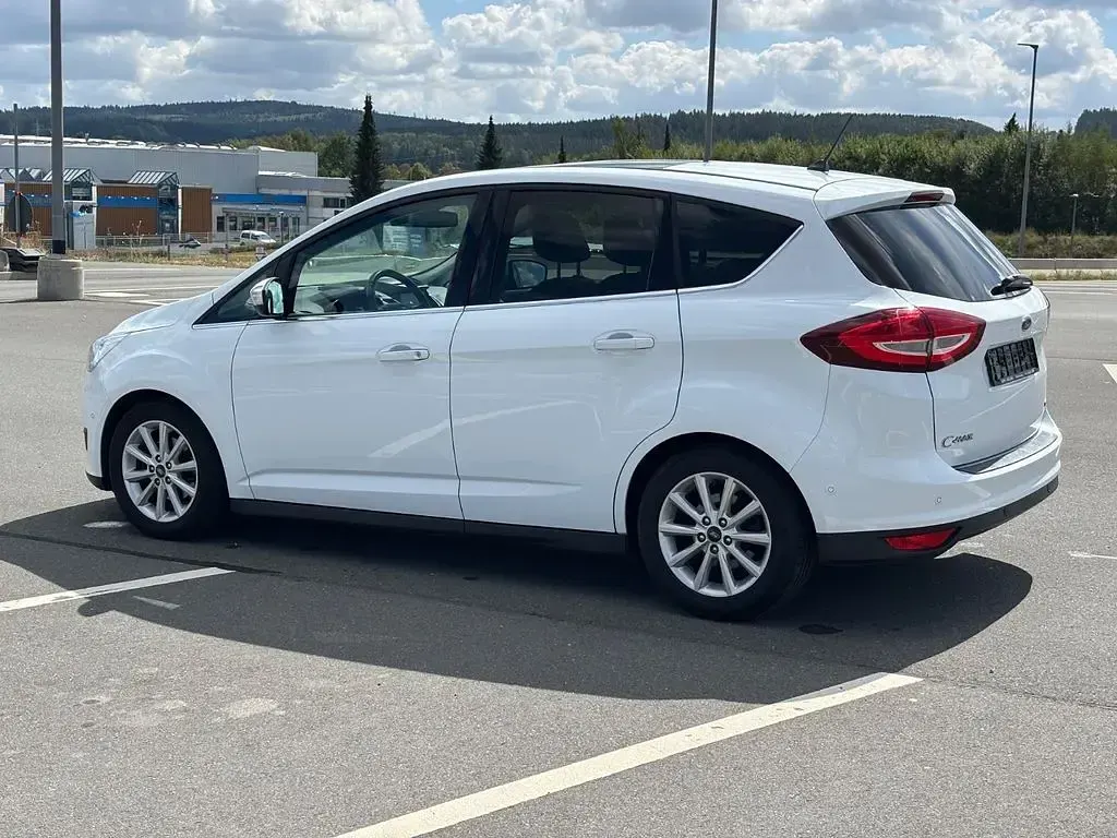 Gebraucht Ford C-MAX Titanium 125 PS (91 kW) 2018 Weiß Van / Kleinbus