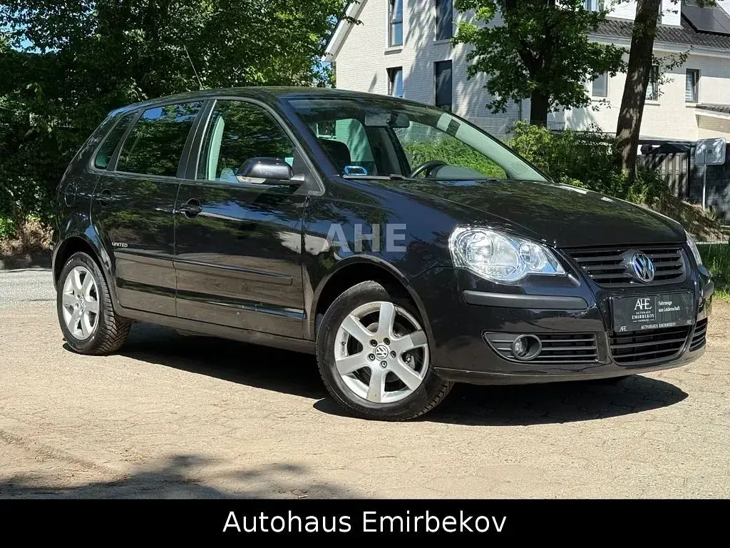 Gebraucht VW Polo United 80 PS (58 kW) 2008 Schwarz Kleinwagen