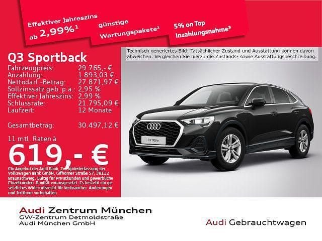 Gebraucht Audi Q3 Sportback Performance 245 PS (180 kW) 2022 Schwarz SUV