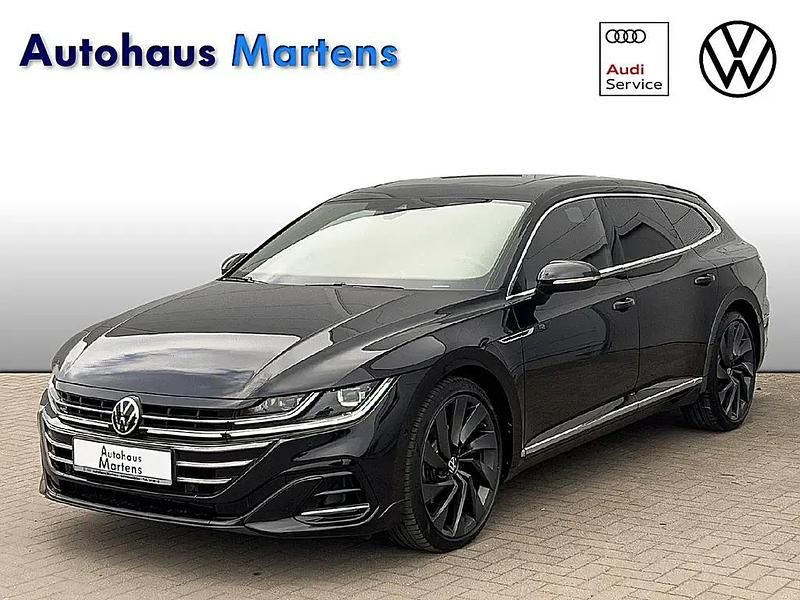 Deep black perleffekt (schwarz) Gebraucht 2021 VW Arteon R-line Limousine | 36.980 € (Fairer Preis) - Bild 1/4