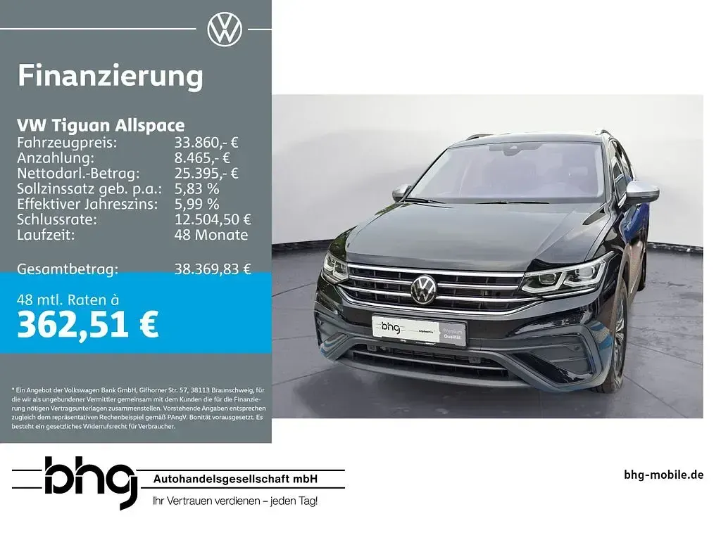 Gebraucht VW Tiguan Allspace Life 150 PS (110 kW) 2024 SUV