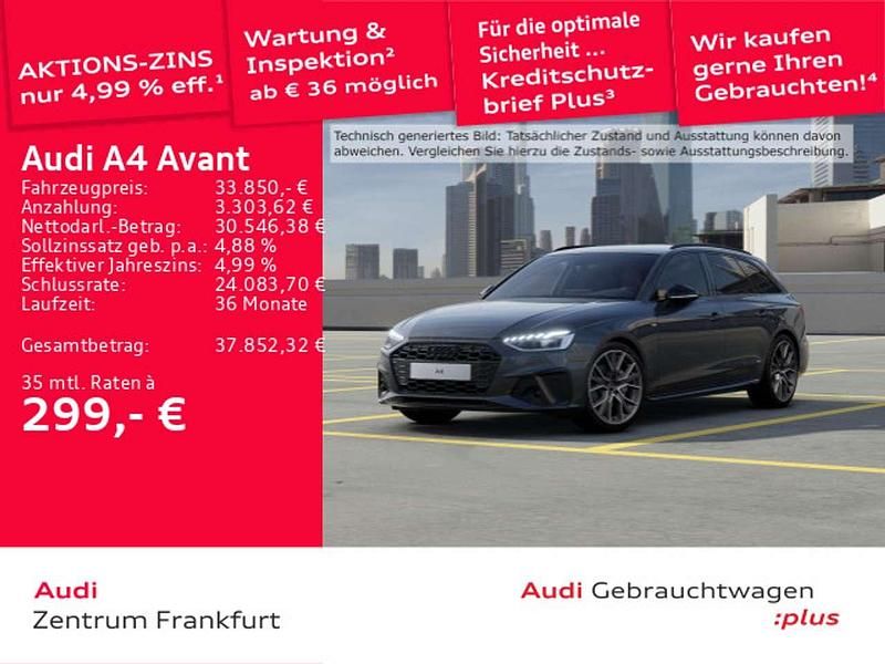 Daytonagrau perleffekt Gebraucht 2023 Audi A4 S-Line Kombi | 33.850 € (Fairer Preis) - Bild 1/3