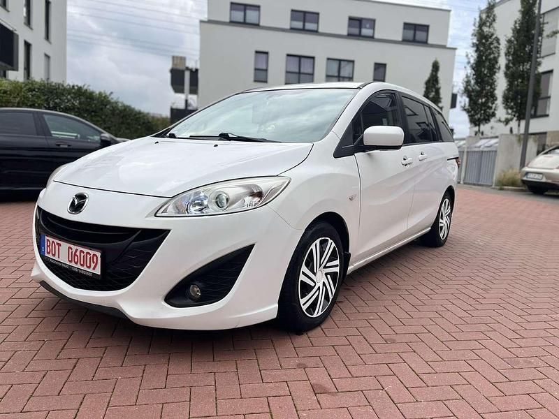 Gebraucht Mazda 5 Center-Line 116 PS (85 kW) 2011 Weiß Van / Kleinbus