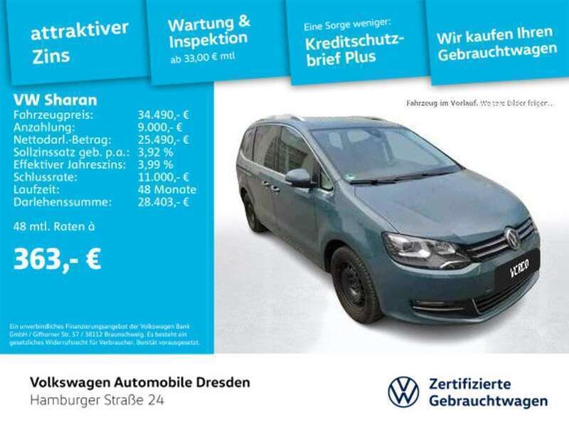 Braun Gebraucht 2022 VW Sharan Highline Van / Kleinbus | 34.490 € (Fairer Preis) - Bild 1/3