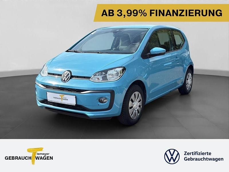 Blau Gebraucht 2022 VW up! move up! Kleinwagen | 9.940 € (Guter Preis) - Bild 1/4