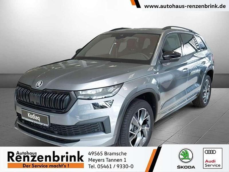 Grau Gebraucht 2022 Skoda Kodiaq SportLine SUV | 37.949 € (Teuer) - Bild 1/4