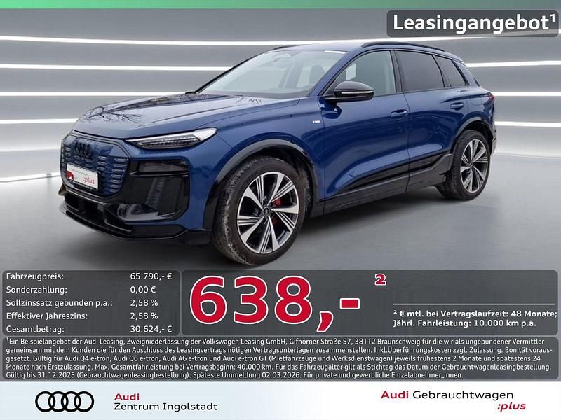 Ascariblau metallic Gebraucht 2025 Audi Q6 e-tron S-Line SUV | 63.890 € - Bild 1/3