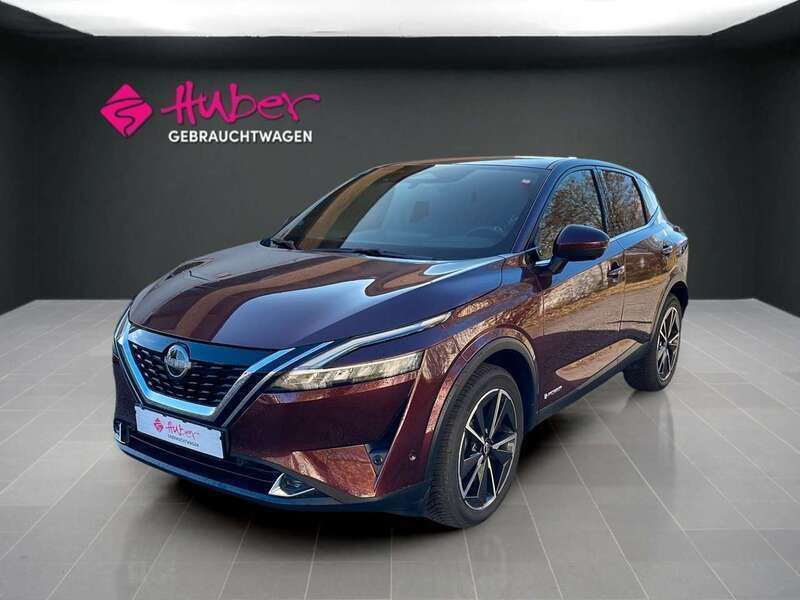 Burgundy metallic (metallic) Gebraucht 2023 Nissan Qashqai Tekna SUV | 29.890 € (Guter Preis) - Bild 1/4