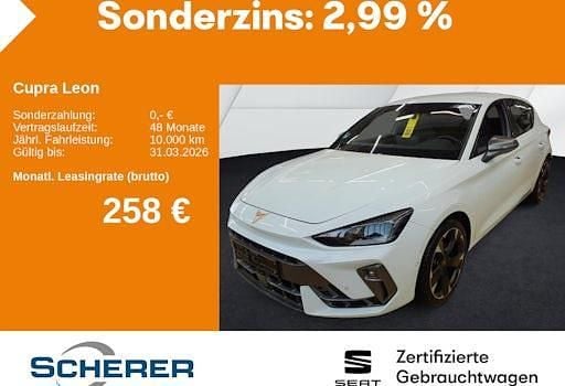 Gebraucht Cupra Leon 150 PS (110 kW) 2025 Glacial weiß metallic (metallic) Limousine