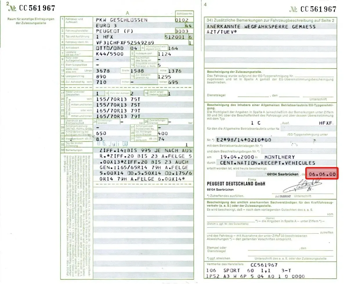 Gebraucht Peugeot 106 60 PS (44 kW) 2000 Gelb Kleinwagen