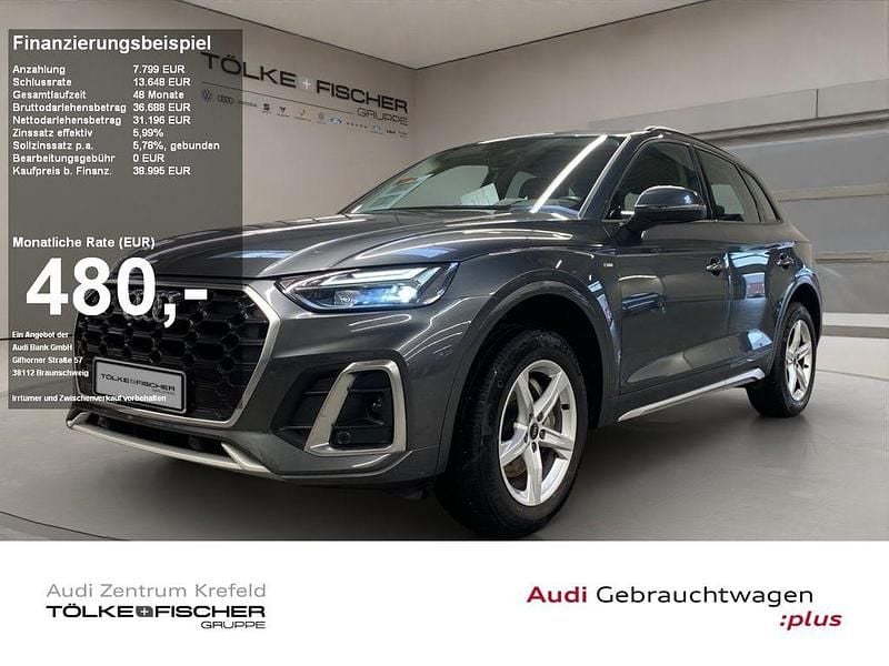 Taifungrau (metallic) Gebraucht 2023 Audi Q5 S-Line SUV | 35.889 € (Superpreis) - Bild 1/4
