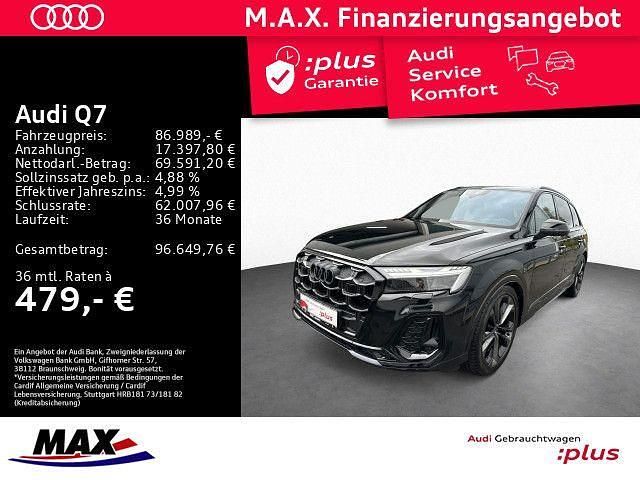 Schwarz Gebraucht 2025 Audi Q7 S-Line SUV | 86.989 € (Etwas zu teuer) - Bild 1/3