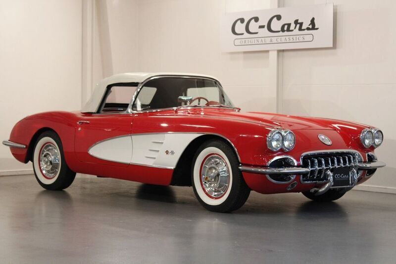 Rot Gebraucht 1958 Corvette C1 Cabrio | 119.900 € - Bild 1/4