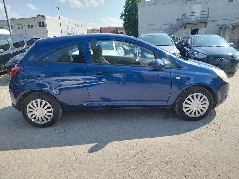 Blau Gebraucht 2008 Opel Corsa Edition Limousine | 650 € (Superpreis) - Bild 1/4