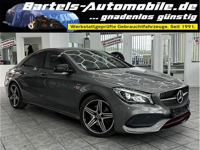 Mountaingrau met. Gebraucht 2018 Mercedes CLA250 AMG line Limousine | 21.000 € (Superpreis) - Bild 1/4