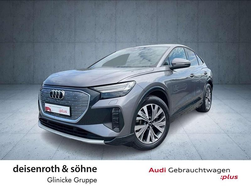 Taifungrau metallic Gebraucht 2022 Audi Q4 e-tron SUV | 29.970 € (Teuer) - Bild 1/4