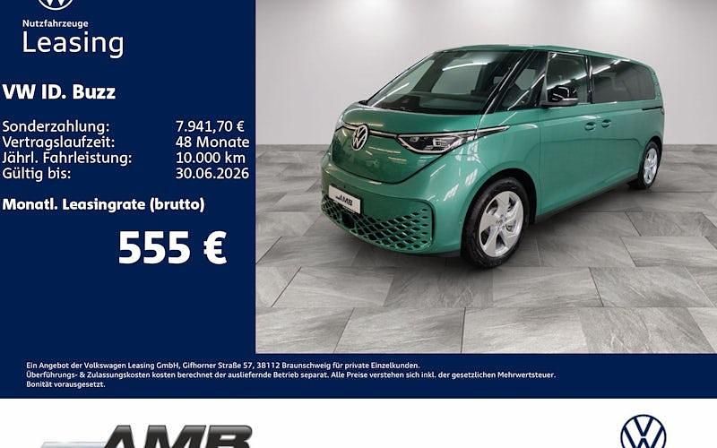 Neu VW ID. Buzz Pro 210 kW (286 PS) 2025 Grün Van / Kleinbus