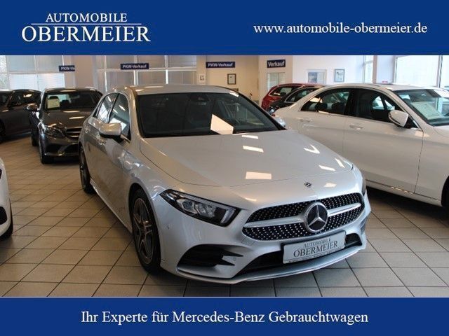 Silber (iridiumsilber metalliclack) Gebraucht 2018 Mercedes A250 AMG Limousine | 26.950 € (Fairer Preis) - Bild 1/4