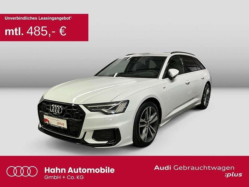 Gletscherweiß metallic Gebraucht 2024 Audi A6 S-Line Kombi | 51.460 € - Bild 1/3