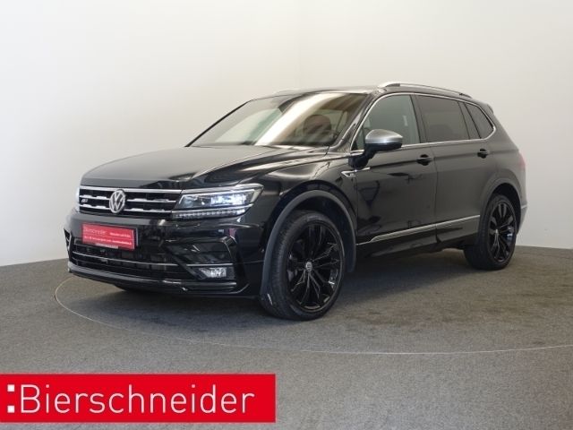 Schwarz Gebraucht 2021 VW Tiguan Allspace R-line SUV | 39.950 € (Fairer Preis) - Bild 1/4