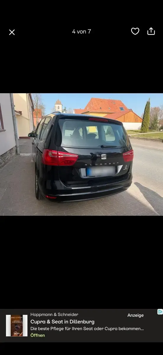 Brugt Seat Alhambra 140 HK (102 kW) 2011 Sort MPV