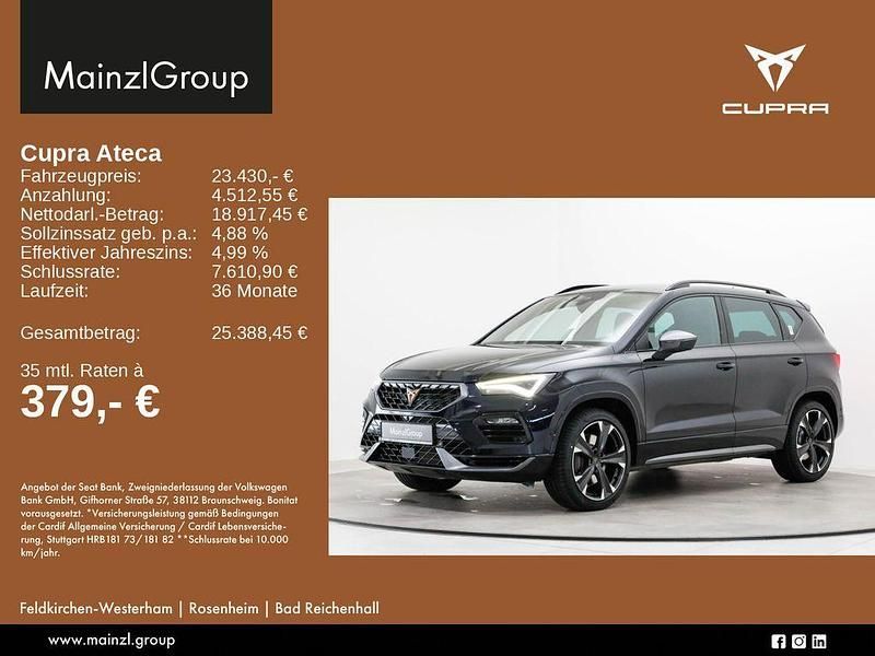 Gebraucht Cupra Ateca 300 PS (220 kW) 2020 Crystal schwarz metallic (metallic) SUV