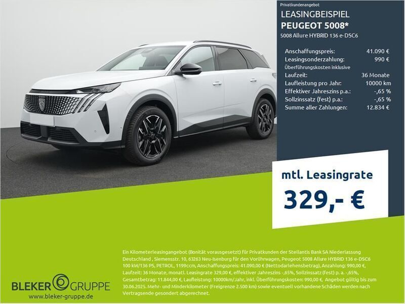 Met. okenit weiß Neu 2025 Peugeot 5008 Allure Van / Kleinbus | 38.590 € (Superpreis) - Bild 1/3