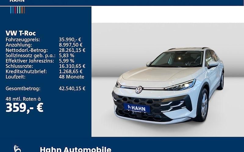 Gebraucht VW T-Roc Life 150 PS (110 kW) 2026 Weiß SUV