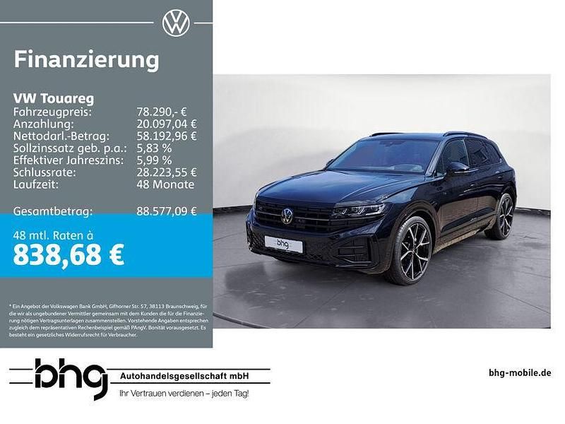 Schwarz Gebraucht 2024 VW Touareg R-line SUV | 78.290 € - Bild 1/4