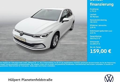 Gebraucht VW Golf VIII Life 131 PS (96 kW) 2023 Weiß Limousine