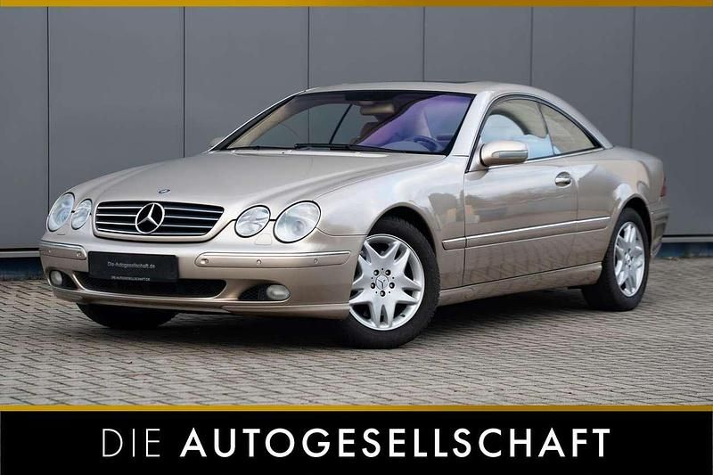 Travertinbeige metalliclack Gebraucht 2002 Mercedes CL600 Coupé | 13.990 € - Bild 1/2